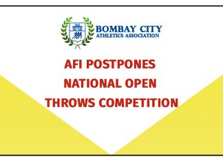 AFI POSTPONES NATIONAL OPEN THROWS COMPETITION